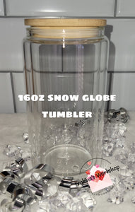 Glitter Globe Glass Tumblers