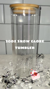Glitter Globe Glass Tumblers