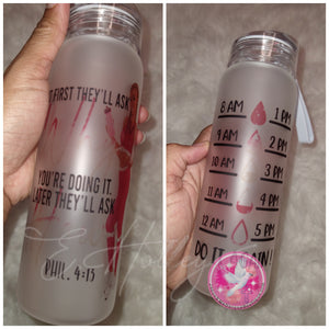 17oz Glass Water Bottle