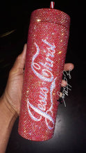 Load image into Gallery viewer, Bling&#39;d 20oz Skinny Jesus Christ Tumbler